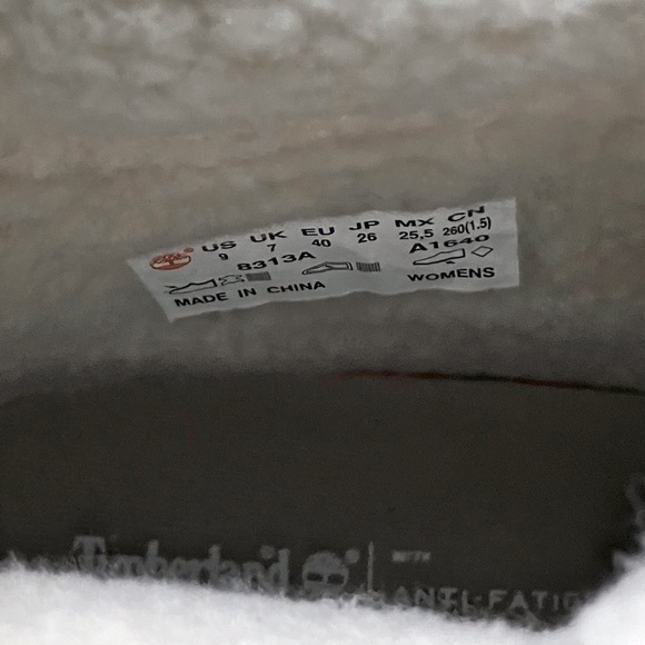 TIMBERLAND AUTHENTICS TEDDY FLEECE FOLD-DOWN BOOT Dk Grey New Women's 9 NWT $90 - Picture 9 of 9